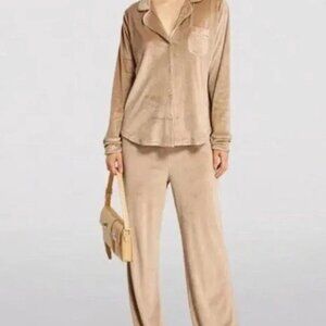 SKIMS velour pajama long sleeve